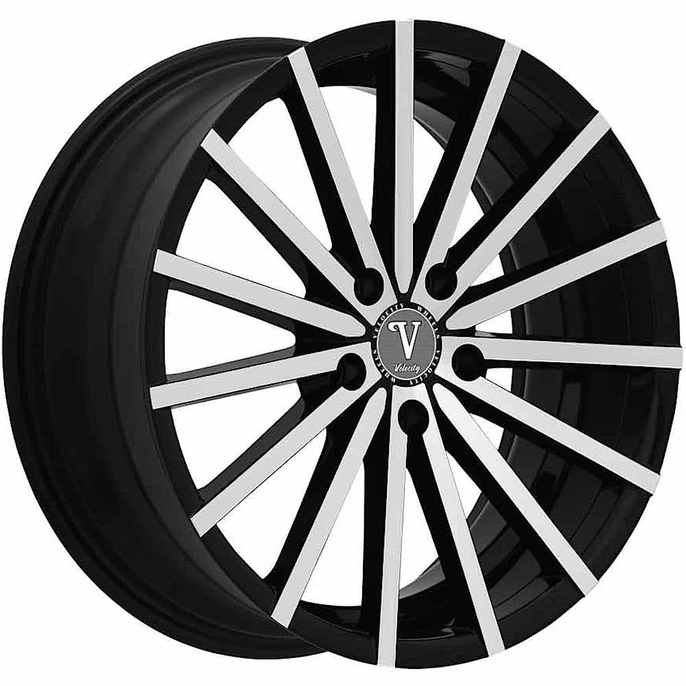 Velocity VW17A Black Machined Wheel