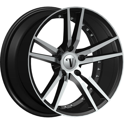Velocity VW20R-M Black Machined Wheel
