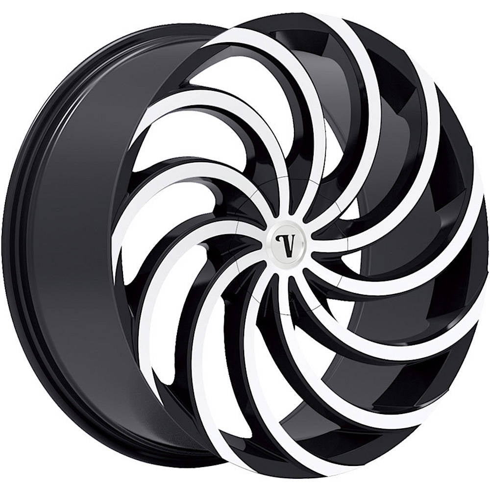 Velocity VW21-M Black Machined Wheel