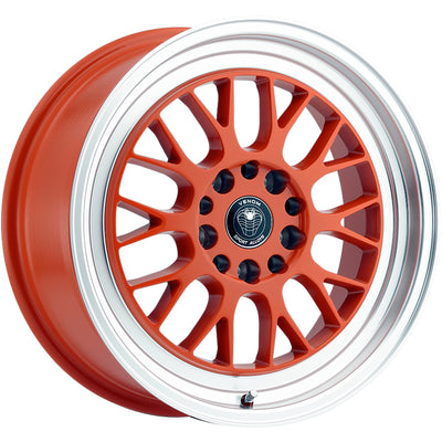 Venom 19 Orange Machined Wheel