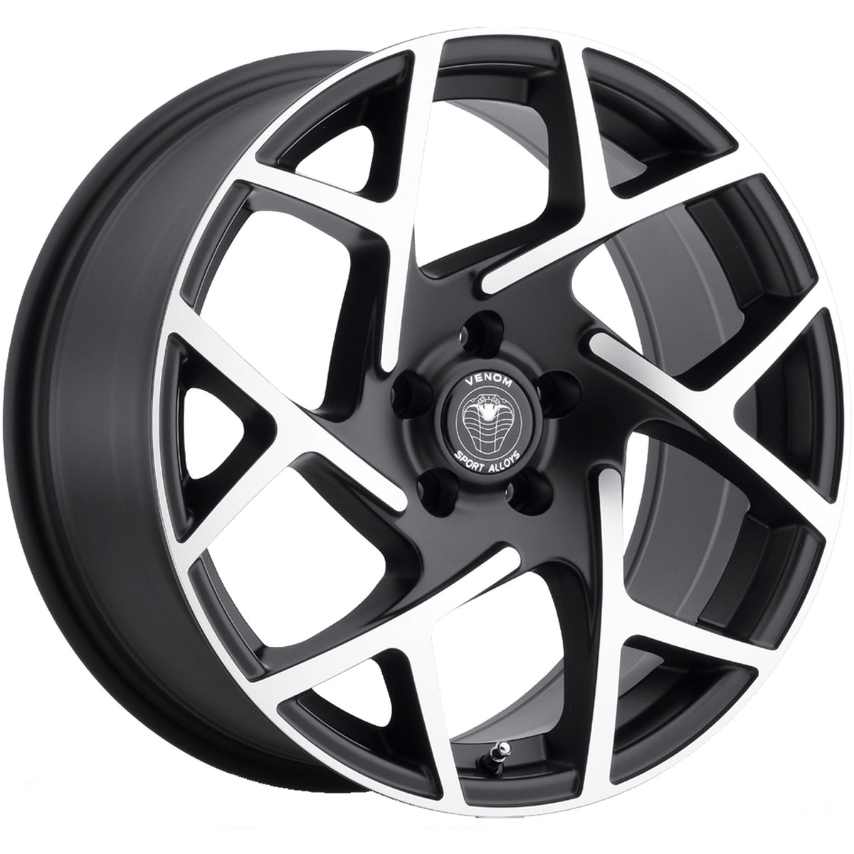 Venom 31 Black Machined Wheel