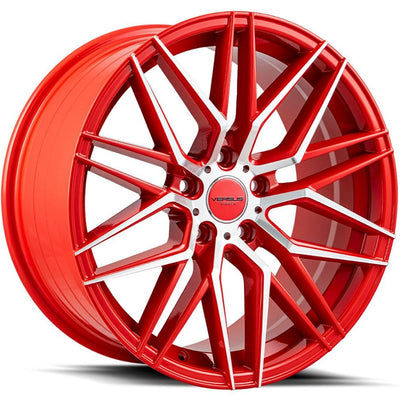 Versus Racing VS1121 Red Machined Wheel