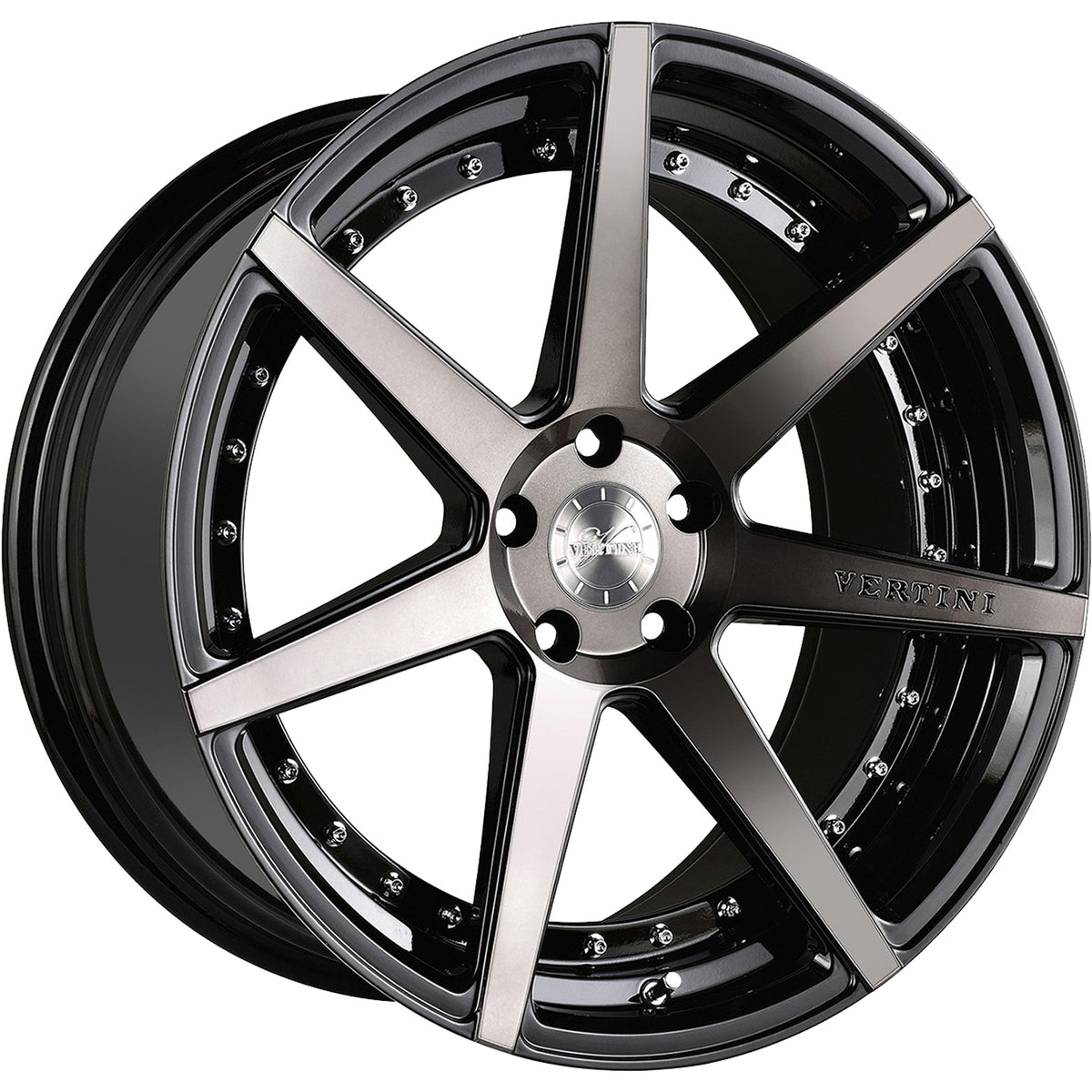 Vertini Dynasty Black Machined Wheel