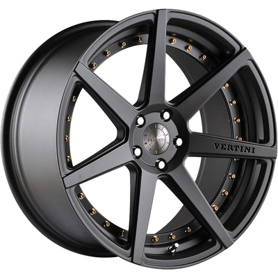 Vertini Dynasty Gray Machined Wheel