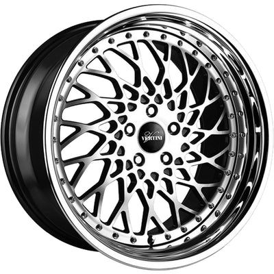 Vertini Hellfire Black Machined Wheel