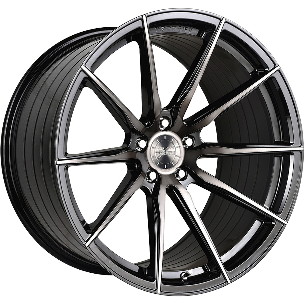 Vertini RF1.1 Black Machined Wheel