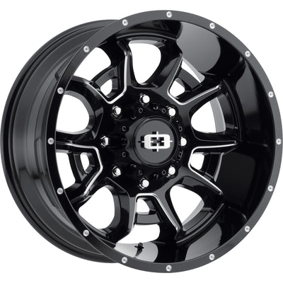 Vision Bomb Black Milled Wheel
