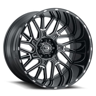 Vision Brawl Black Milled Wheel