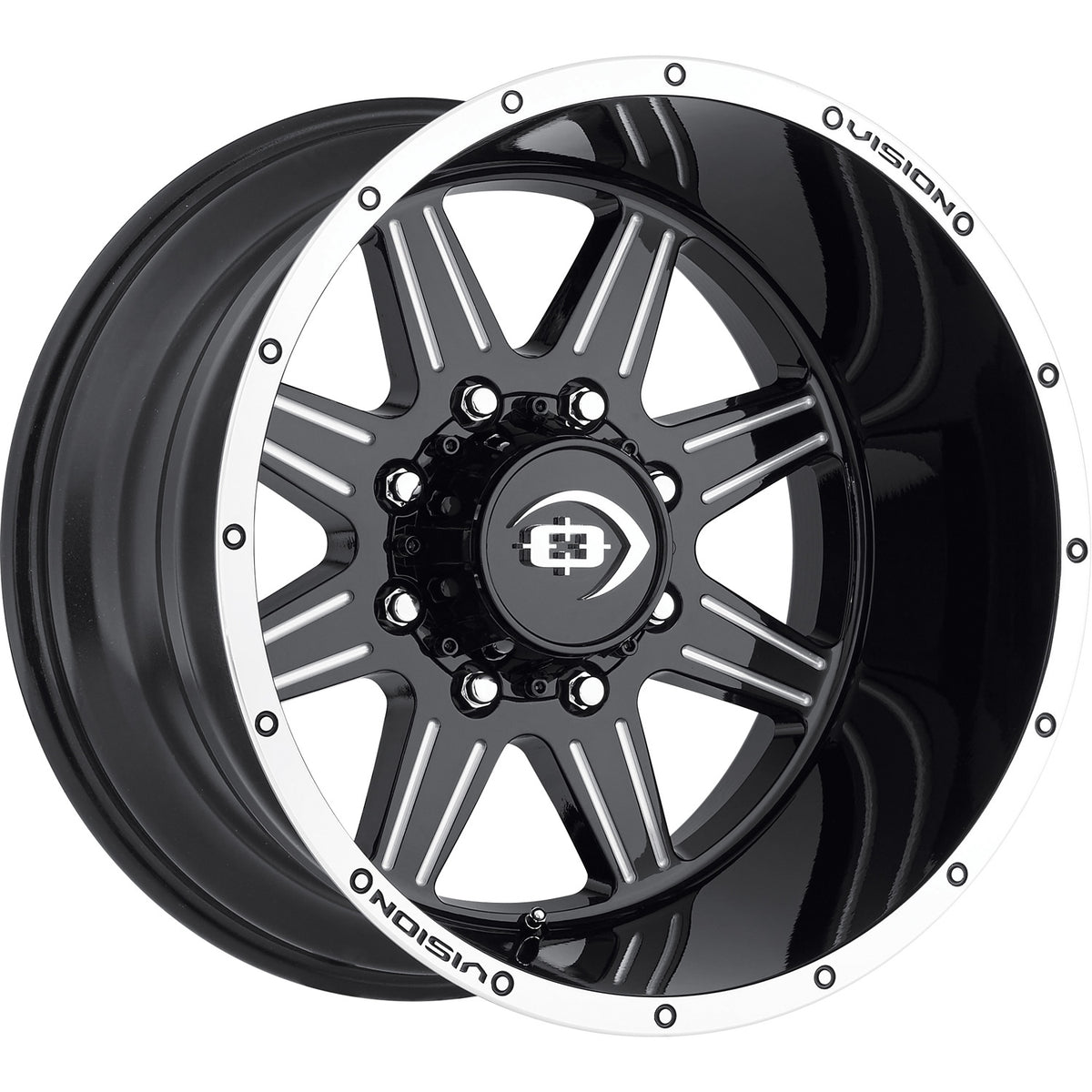 Vision Cannibal Black Machined Wheel