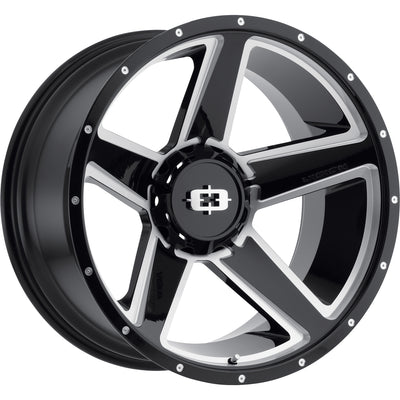 Vision Empire Black Milled Wheel
