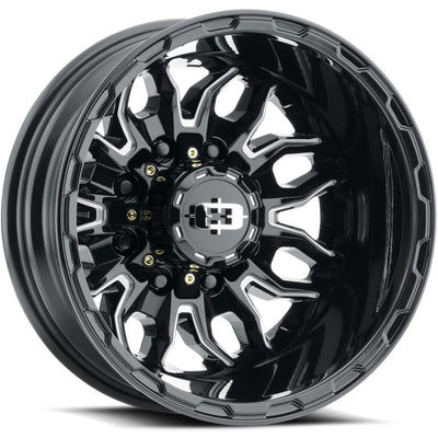 Vision Korupt Dually Black Milled Wheel