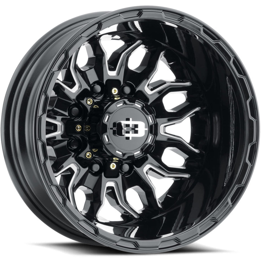Vision Korupt Dually Black Milled Wheel