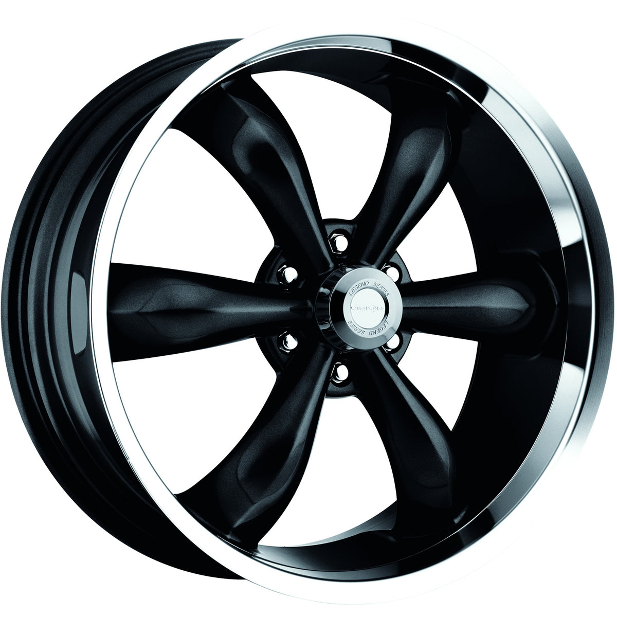 Vision Legend 6 Black Machined Wheel
