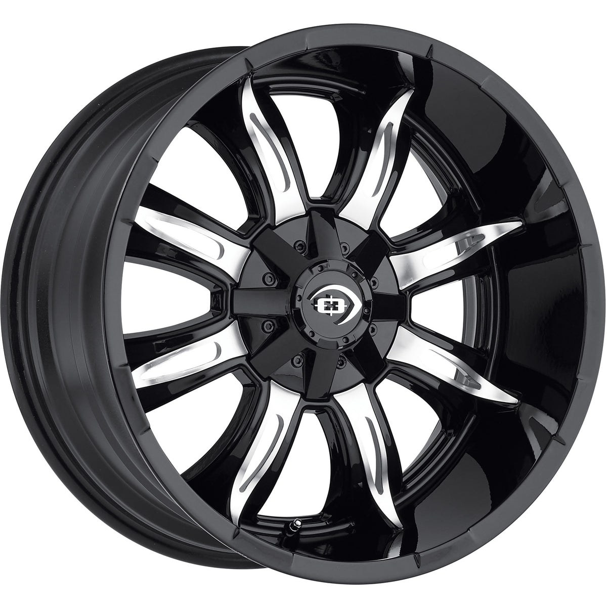 Vision Manic Black Machined Wheel
