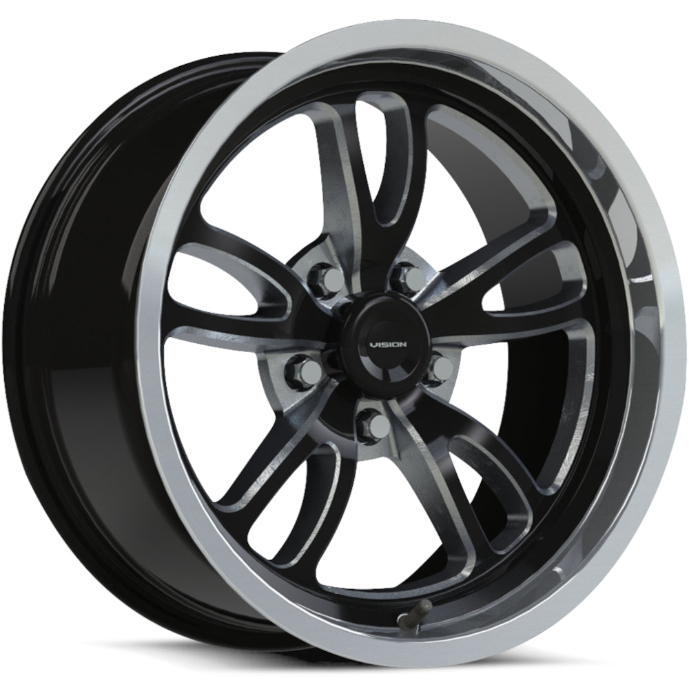 Vision Patriot Black Milled Wheel