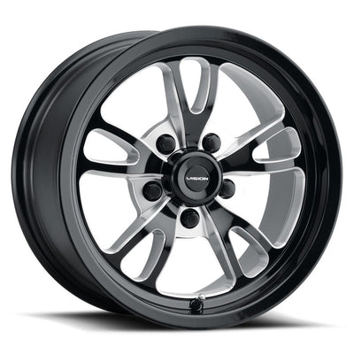 Vision Patriot Black Milled Wheel
