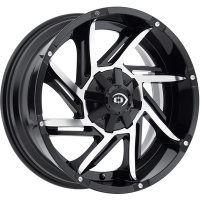 Vision Prowler Black Machined Wheel