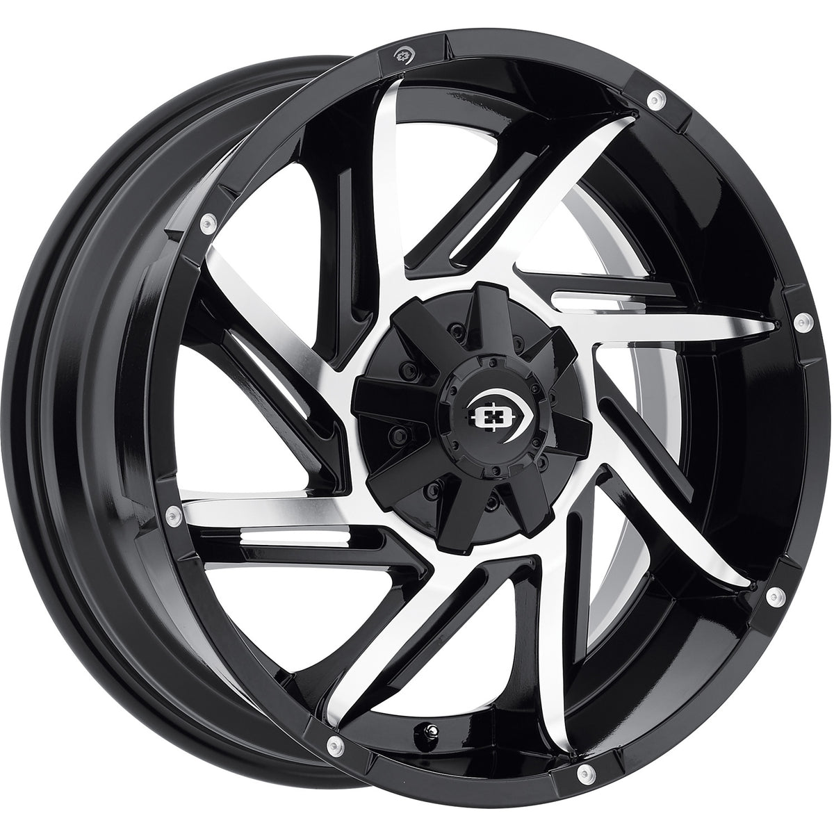 Vision Prowler Black Machined Wheel