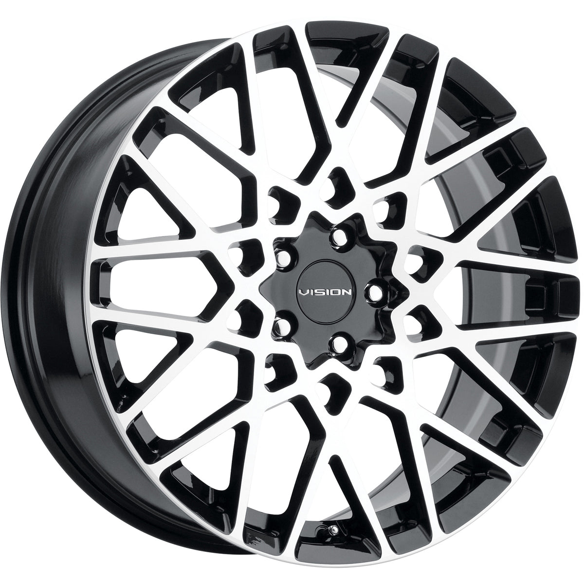 Vision Recoil Black Machined Wheel