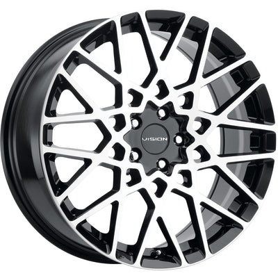Vision Recoil Black Machined Wheel
