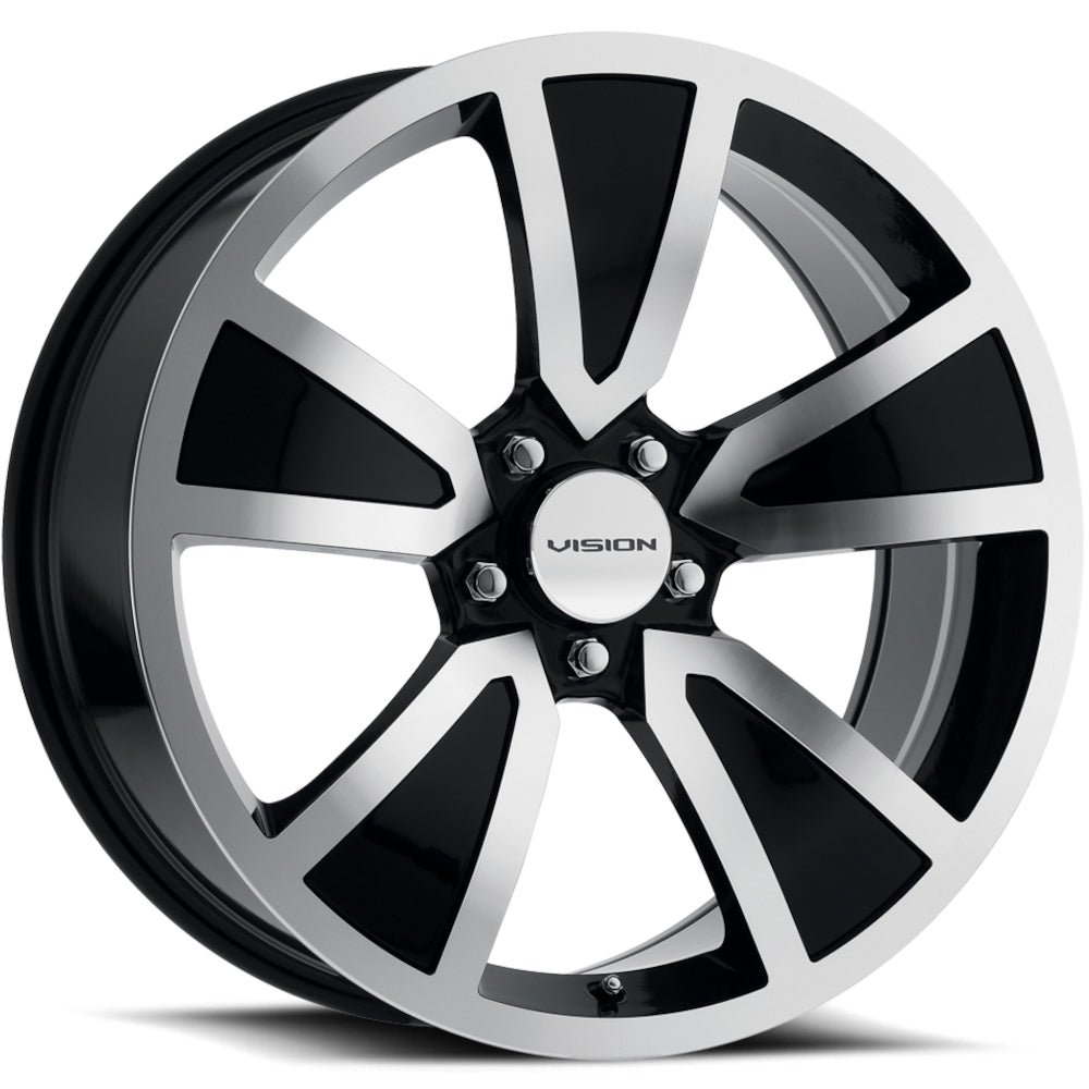 Vision Shaker Black Machined Wheel