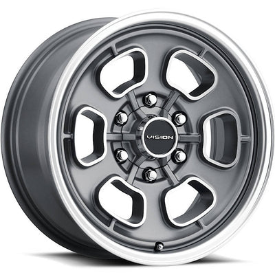 Vision Shift Gray Machined Wheel