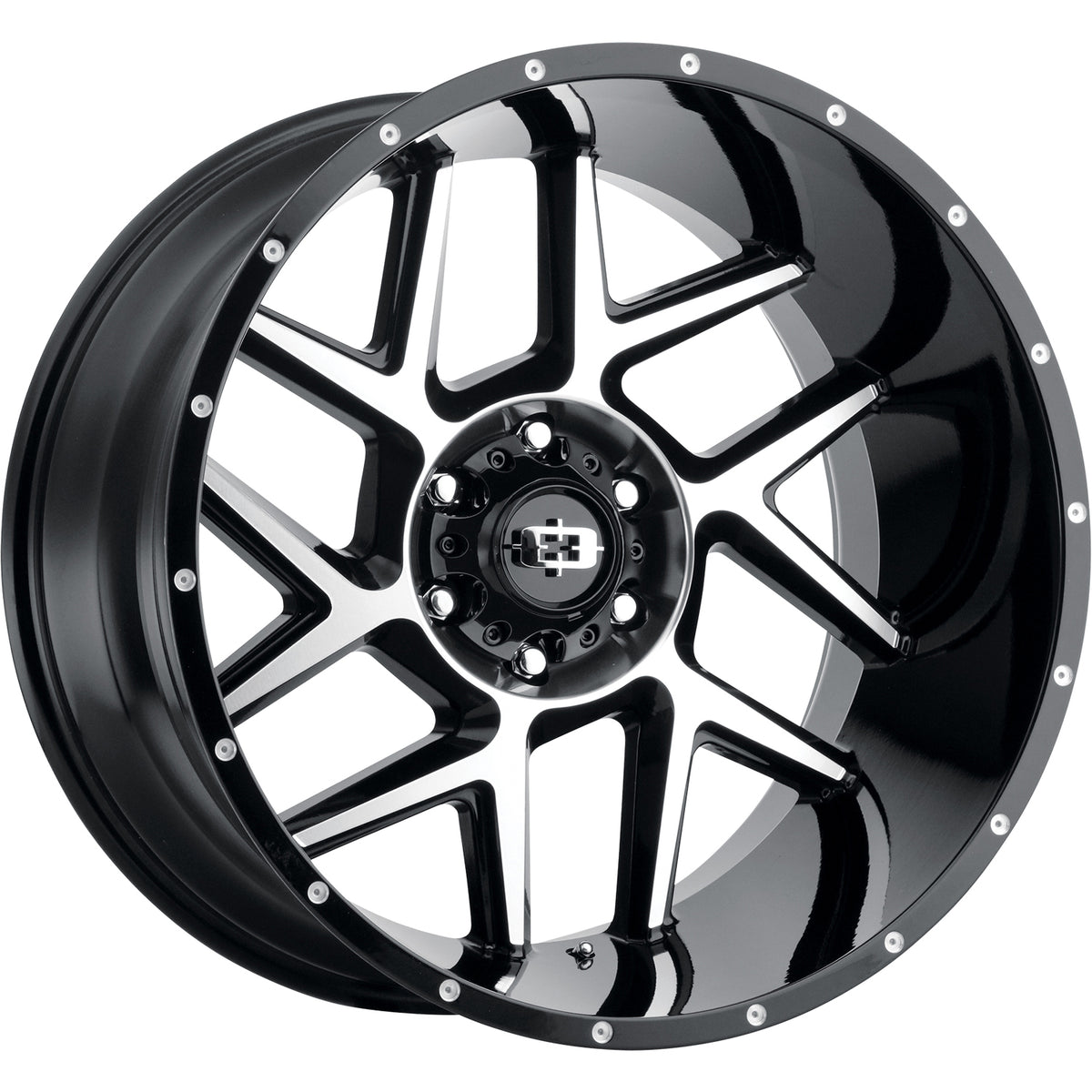 Vision Sliver Black Machined Wheel