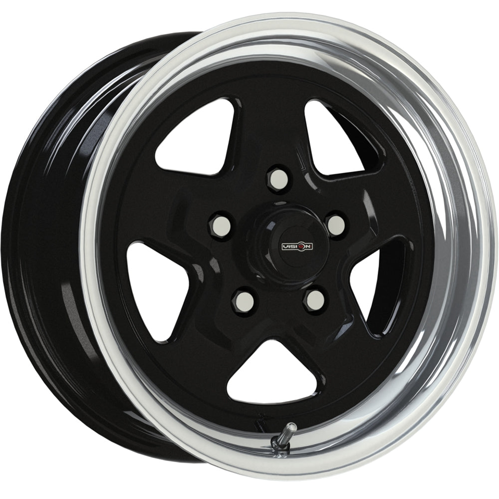 Vision Sport Star Black Machined Wheel