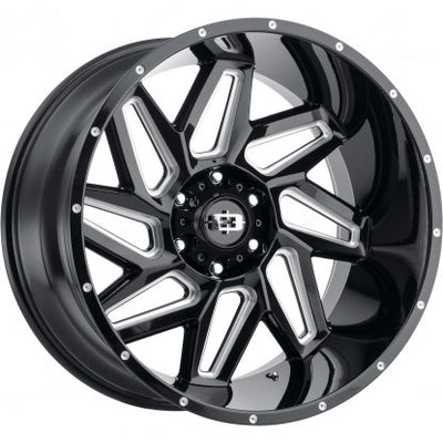 Vision Spyder Black Milled Wheel