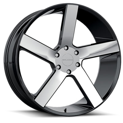Vision Switch Back Black Machined Wheel