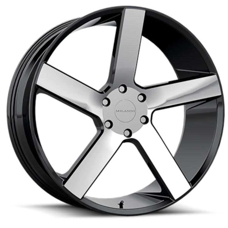 Vision Switch Back Black Machined Wheel