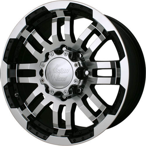 Vision Warrior Black Machined Wheel
