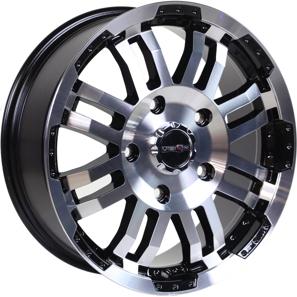 Vision Warrior Black Machined Wheel