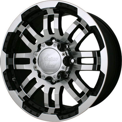 Vision Warrior Black Machined Wheel