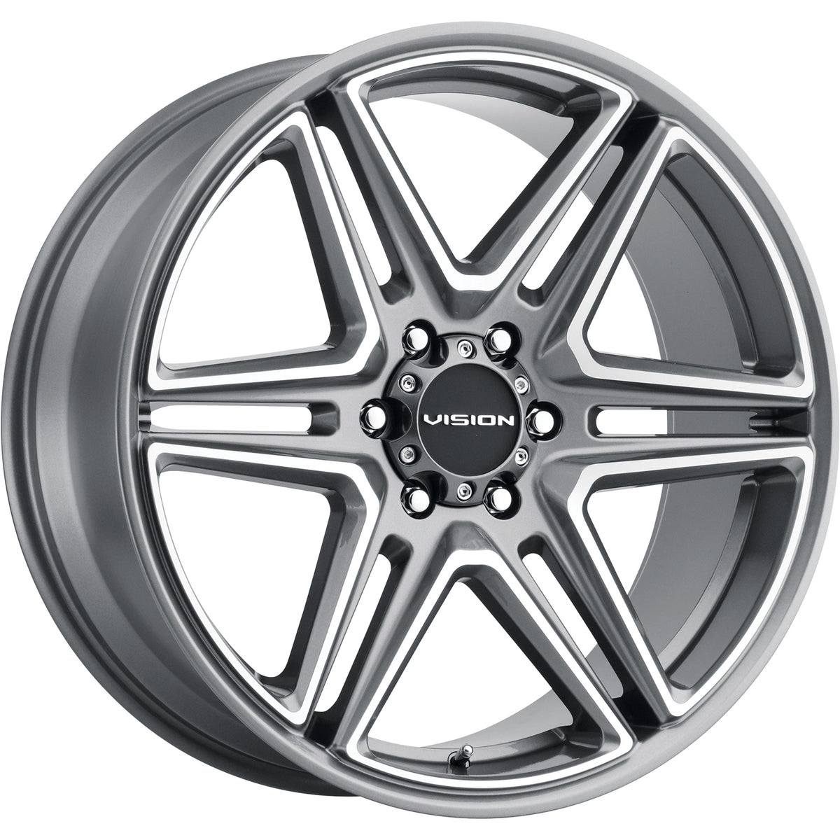 Vision Wedge Gunmetal Machined Wheel
