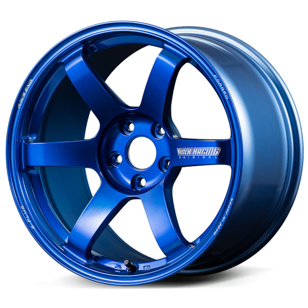 Volk TE37 Saga S-plus Blue Wheel
