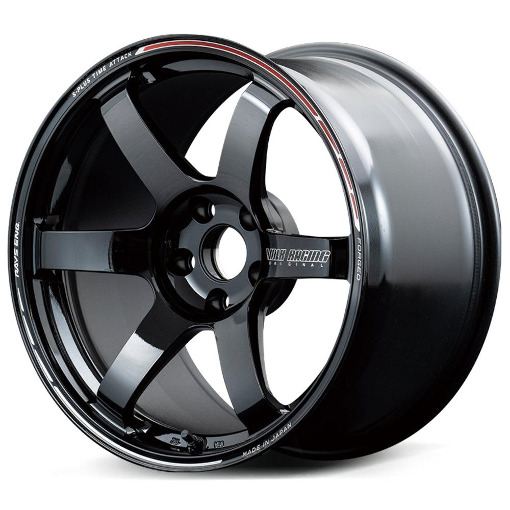 Volk TE37 Saga S-Plus Time Attack Black Wheel
