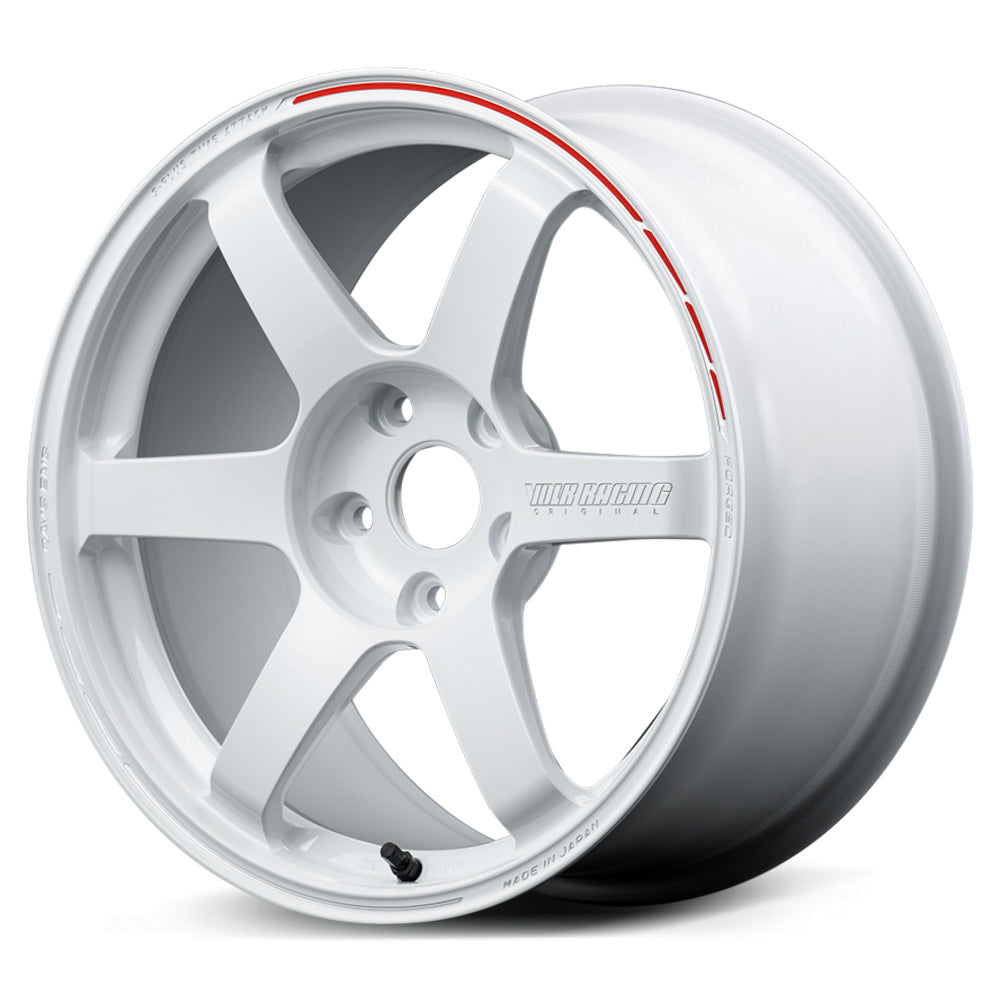 Volk TE37 Saga S-Plus Time Attack White Wheel