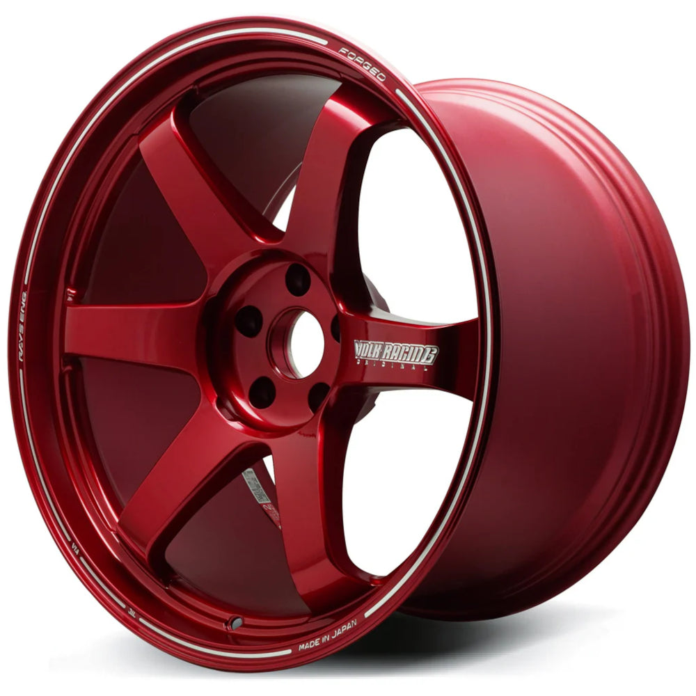 Volk TE37 Ultra M-Spec Red Wheel