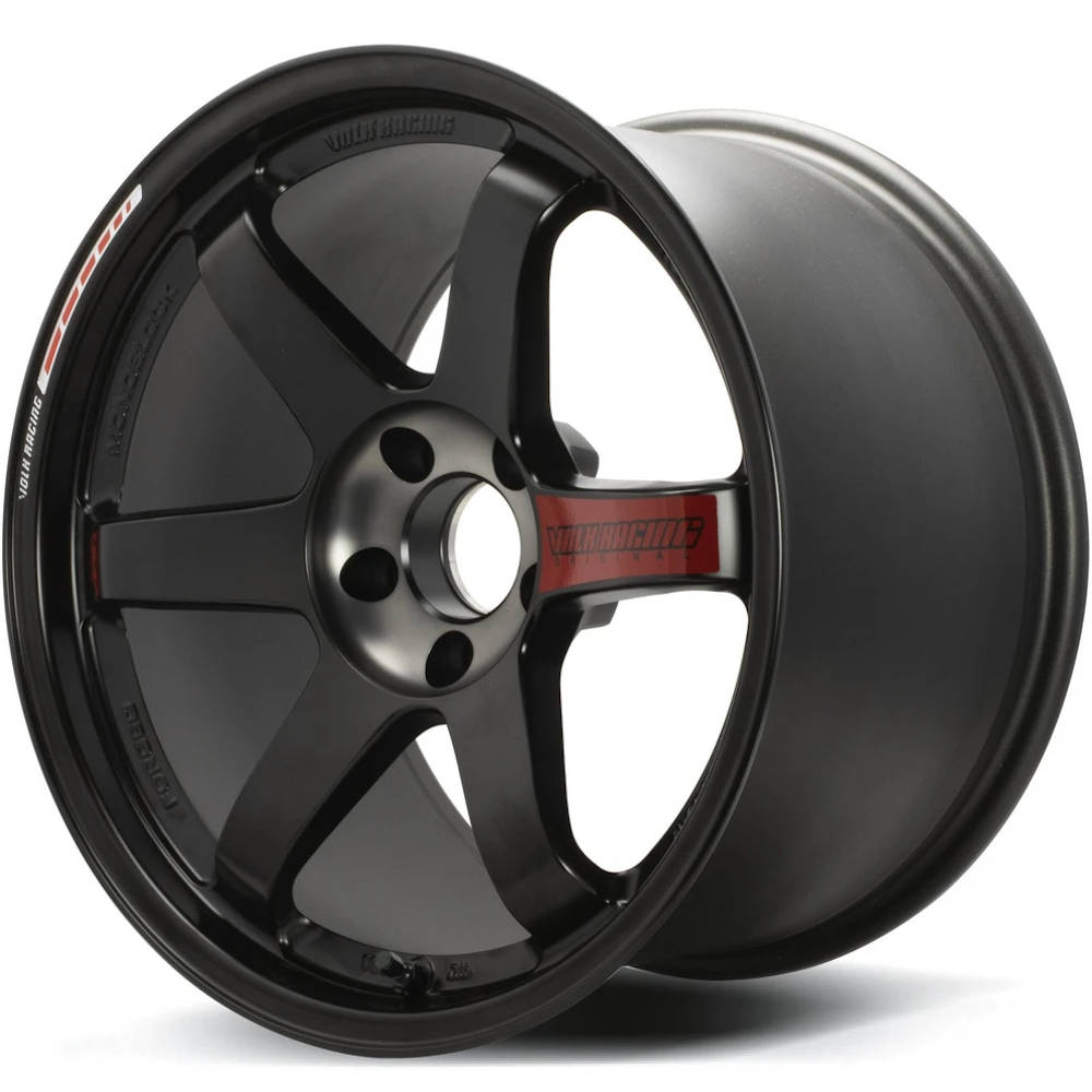 Volk TE37SL Black Edition III Black Red Wheel