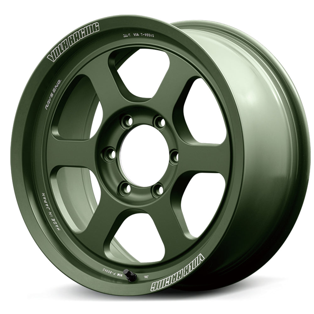 Volk TE37XT M-Spec Green Wheel