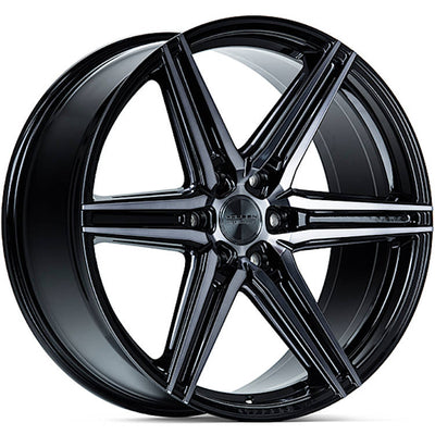 Vossen HF6-2 Black/Machined wheel