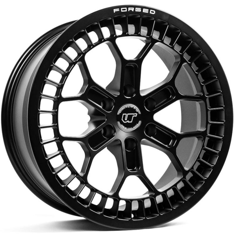 VR Forged D02 Matte Black Wheel