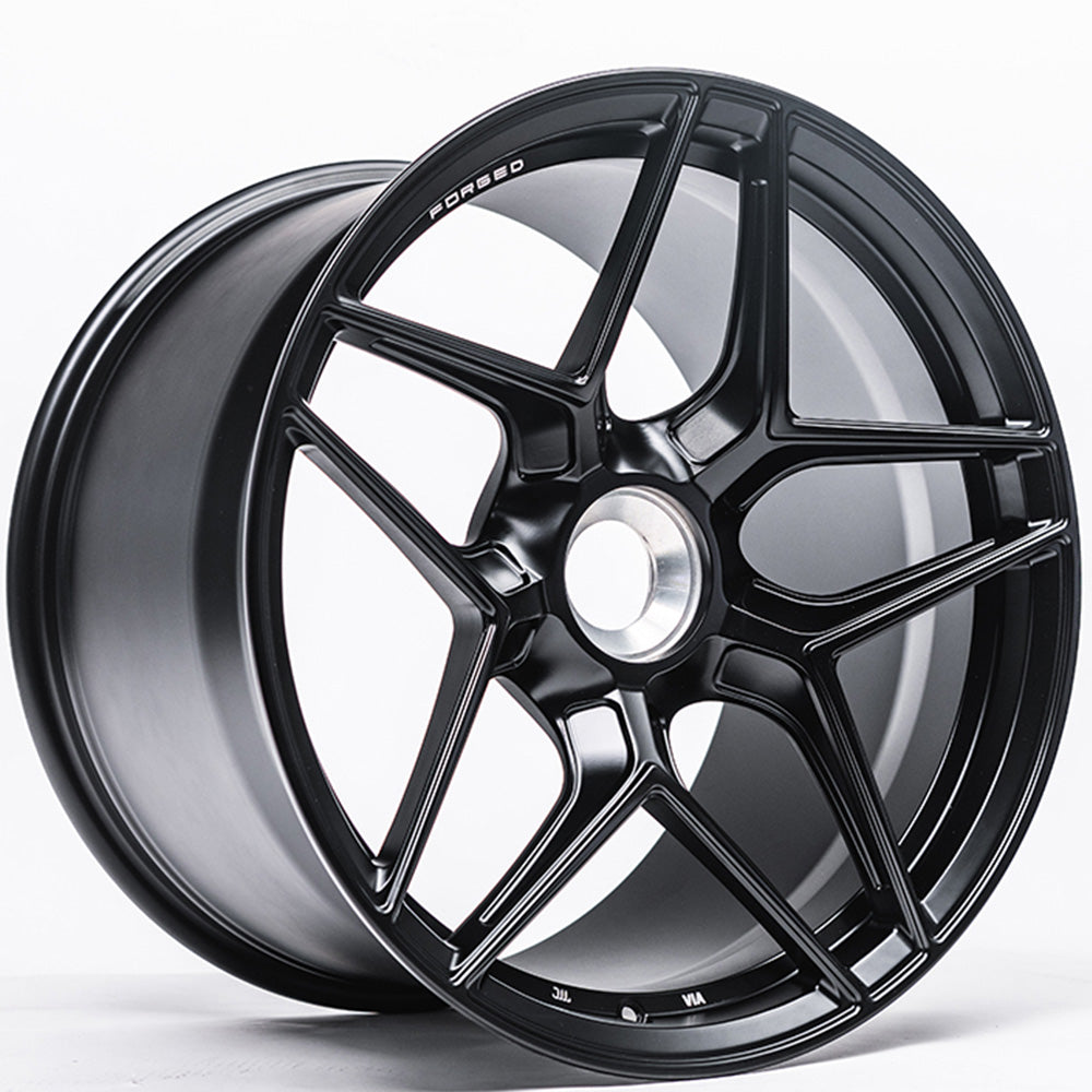 VR Forged D04 Matte Black Wheel