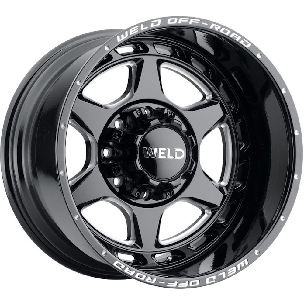 Weld Off-Road Aragon Black Milled Wheel