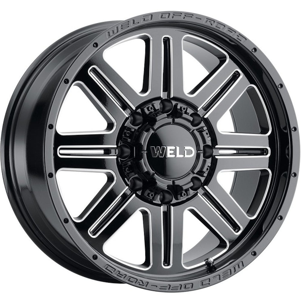 Weld Off-Road Chasm Black Milled Wheel