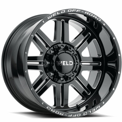 Weld Off-Road Chasm Black Milled Wheel