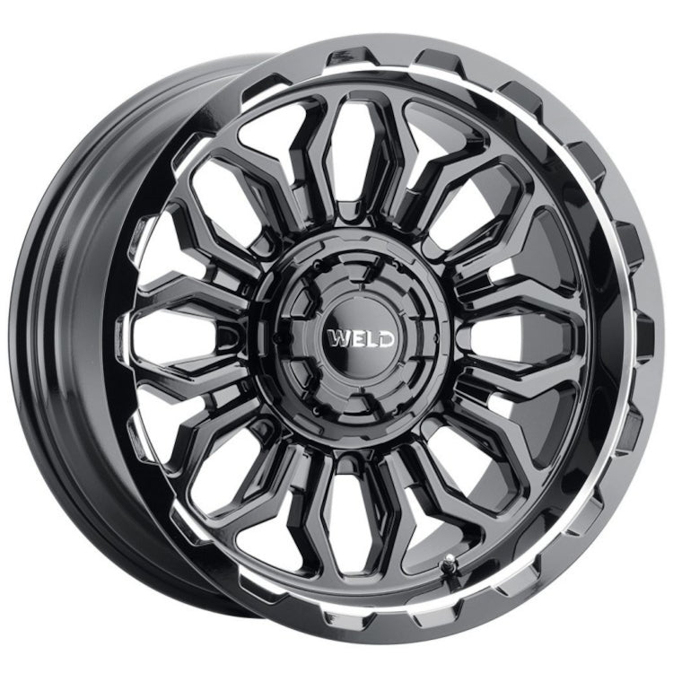 Weld Off-Road Flare Black Milled Wheel