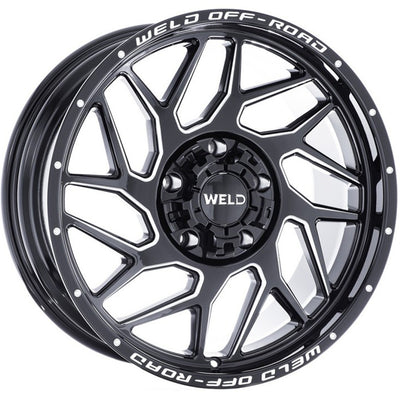 Weld Off-Road Fulcrum Black Milled Wheel