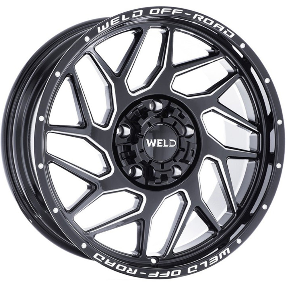 Weld Off-Road Fulcrum Black Milled Wheel